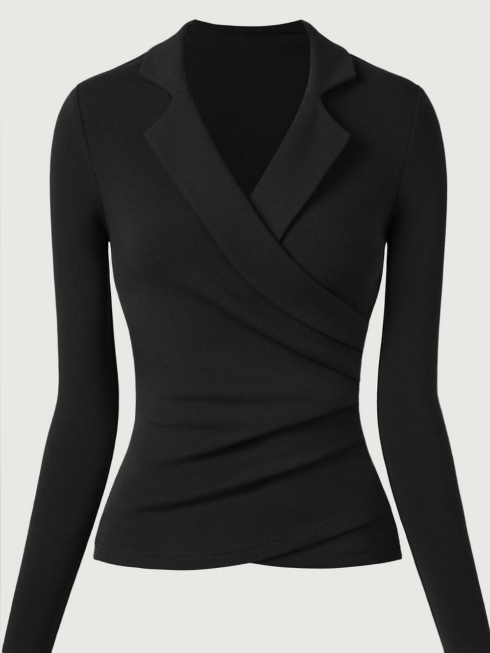 NWT BLACK COLLARED TOP